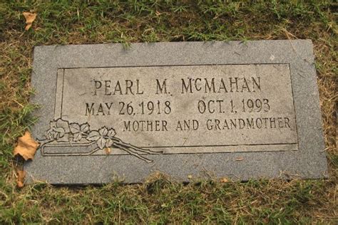 Pearl Marie Martin McMahan 1918 1993 Find A Grave Memorial