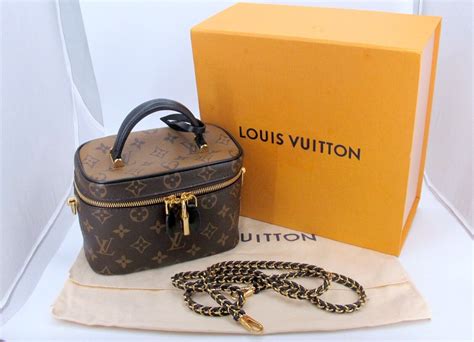 Original Louis Vuitton Vanity Pm Bag Leather With B Gem