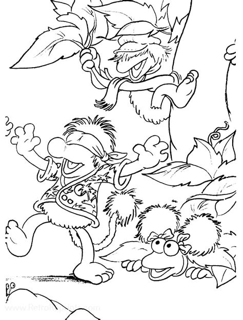 Fraggle Rock Jim Hensons Coloring Pages Coloring Books At Retro