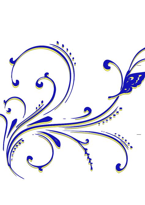 Butterfly Scroll Clip Art At Vector Clip Art Online