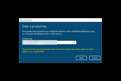 Windows 11 Product Key Not Working Error 0xc004f050 Fixed