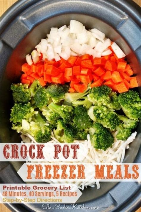 Easy Crock Pot Freezer Meals 1 Week In 48 Min