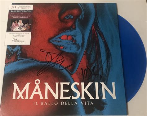 MANESKIN SIGNED IL BALLO DELLA VITA LP VINYL RECORD ALBUM DAMIANO DAVID