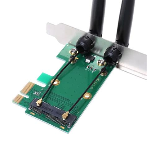 Tarjeta Inal Mbrica Wifi Mini Pci E Express A Pci E Adaptador Antenas