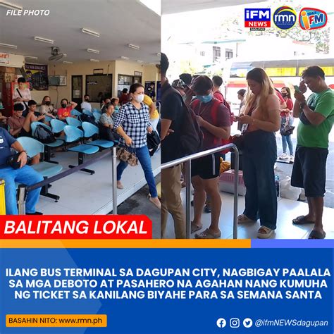 ILANG BUS TERMINAL SA DAGUPAN CITY NAGBIGAY PAALALA SA MGA DEBOTO AT