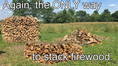 How To Stack Firewood Holz Hausen Pt Youtube