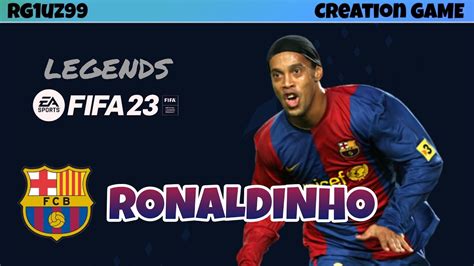 Fifa How To Create Ronaldinho On Fifa Ita Ps Youtube