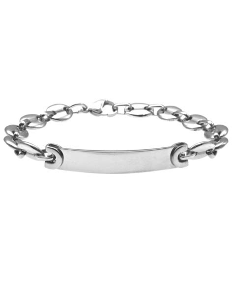 Bracciale Uomo Acciaio Piastra Per Incisione Bcc