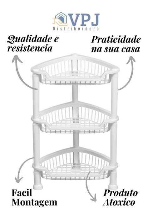 Fruteira Cesto Organizador Prateleira Andares Triangular Mercadolivre