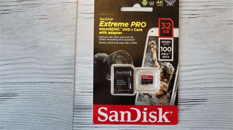 Карта памяти Sandisk Extreme Pro Microsdhc 32gb Uhs I U3 V30 A1 Adp