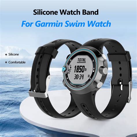 Silicone Strap For Garmin Swim Watch Band Smartwatch Bracelet