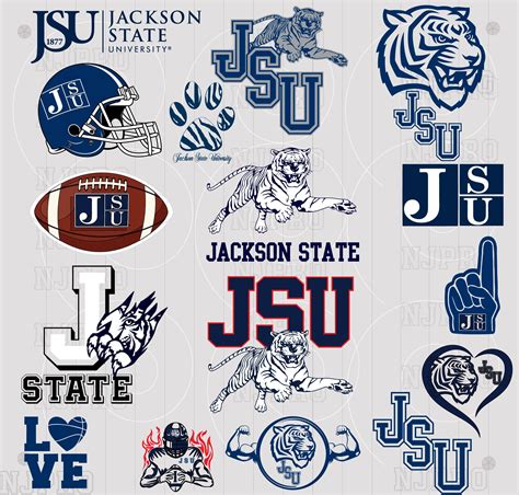 Jackson State University Tigers SVG, JSU Theeilove, Jackson State ...