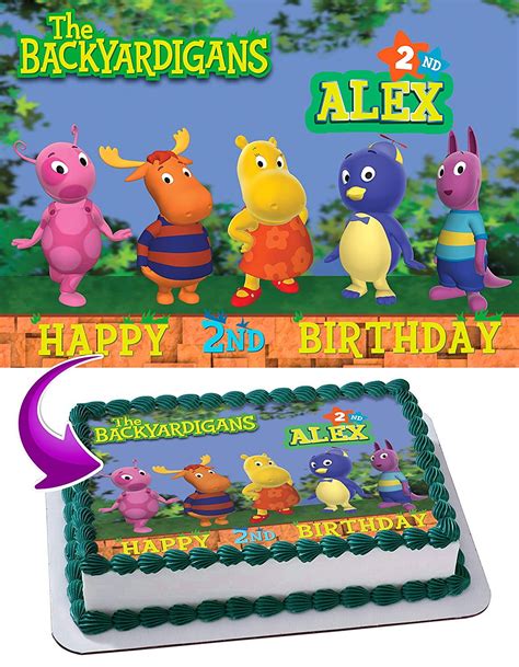 The Backyardigans Edible Cake Image Topper Personalized Picture