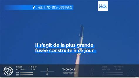 Starship La M Gafus E De Spacex Explose En Vol Trois Minutes Apr S