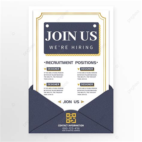 Simple Creative Recruitment Job Poster Template Download On Pngtree