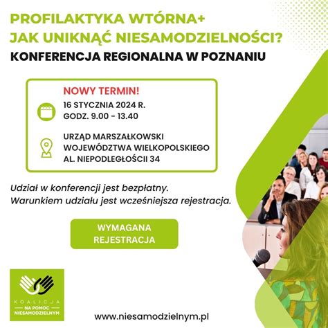 UWAGA ZMIANA TERMINU KONFERENCJI PROFILAKTYKA WTÓRNA JAK UNIKNĄĆ