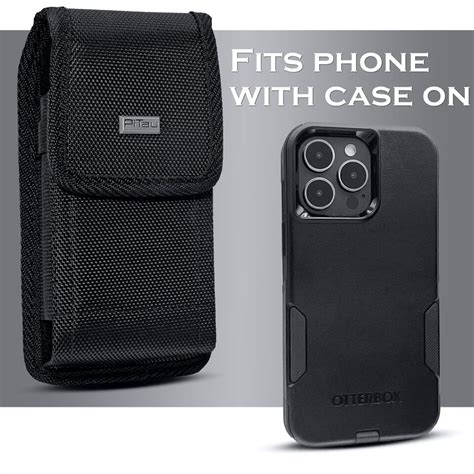 PiTau Cell Pouch Nylon Belt Holster Case For IPhone 15 15 14 14