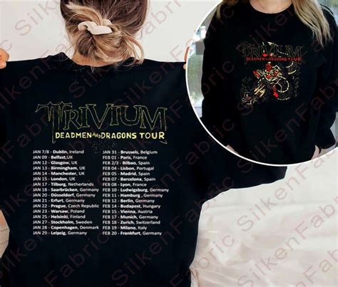 TRIVIUM Tour 2023 Shirt, Deadmen And Dragon Tour 2023 Shirt, 2023 Music ...