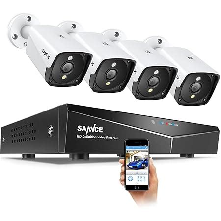 SANNCE WiFi Kit Videosorveglianza 2MP 8 Canali NVR Con 4 IP Telecamere