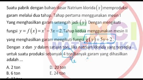 Contoh Soal Contoh Soal Matematika Tentang Fungsi Dan Relasi Riset