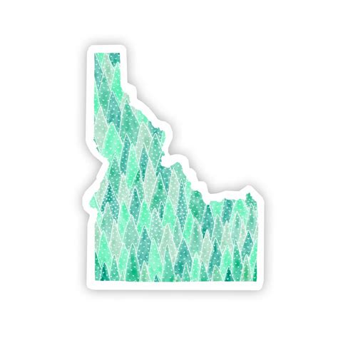 Idaho Trees Sticker Idaho Sticker Idaho State Sticker Idaho Decal Idaho Vinyl Sticker Idaho T