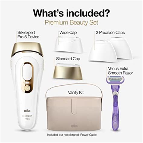 Braun IPL Long-lasting Hair Removal System for Women and Men, NEW Silk Expert Pro 5 PL5347, Head ...