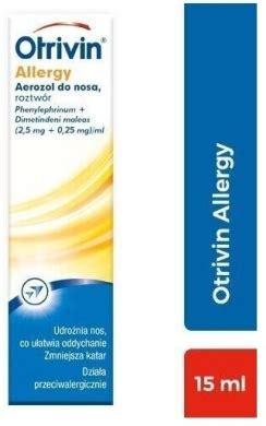 Otrivin Allergy Aerozol Do Nosa Na Katar Alergiczny 15ml Cena