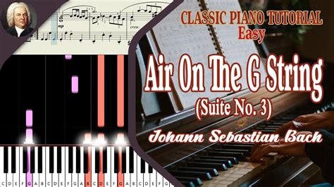 Air On The G String Johann Sebastian Bach Classic Piano Tutorial