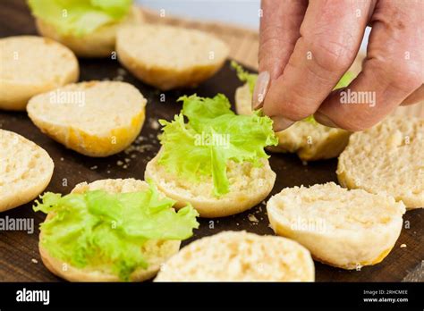 Step By Step Preparation Of Mini Burgers Homemade Mini Burgers For