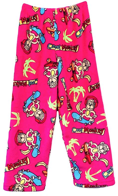 Fuchsia Cool Monkey Pajama Pants Made With Love And Kisses