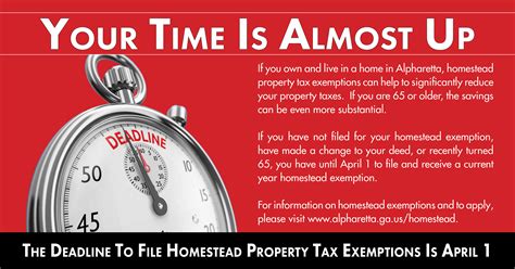 April 1 Is Deadline To File Homestead Property Tax Exemptions R Alpharetta