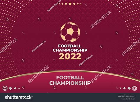 Football Background World Cup 2022 Vector Stock Vector Royalty Free