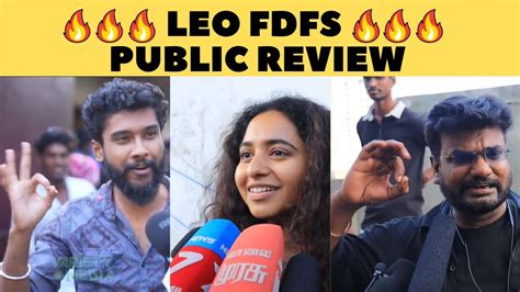 Leo FDFS Public Review Thalapathy Vijay Lokesh Kanagaraj