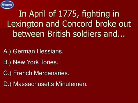 Ppt The Revolutionary War Powerpoint Presentation Free Download Id6779210