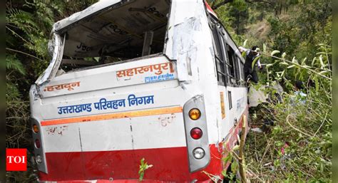 Two Dead 38 Injured After Bus Falls Into Gorge On Mussoorie Dehradun