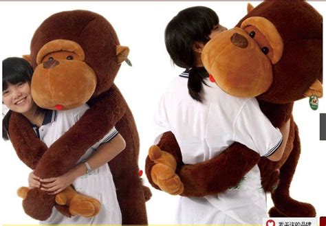 Wholesale Brand Brown 110cm Big Mouth Monkey Plush Toy Unisex Stuffed