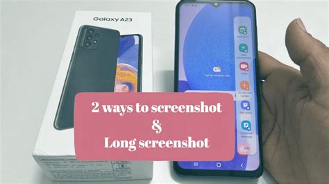 Samsung Galaxy A23 How To Screenshot 2 Ways Plus Long Screenshot