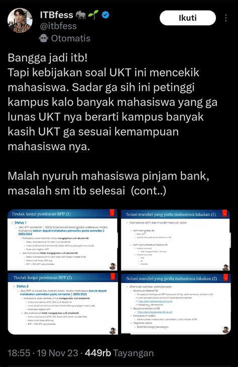 Itb Bayar Ukt Pakai Pinjol Ini Penjelasannya Ebs Fm Unhas