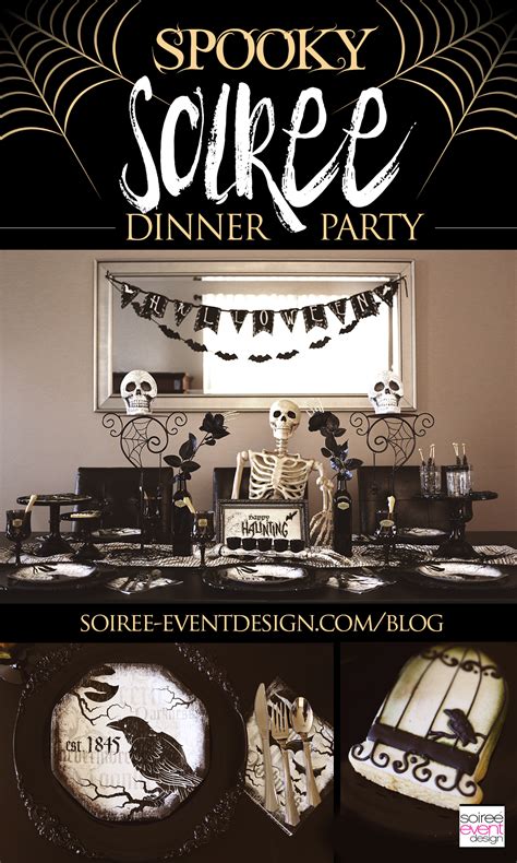 Spooky Soiree Halloween Dinner Party Soiree Event Design