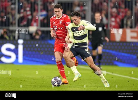 Bayern Munich S Benjamin Pavard Left And Manchester City S Jack