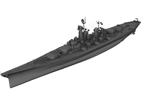 Montana Class Battleship 3D Model - 3DCADBrowser