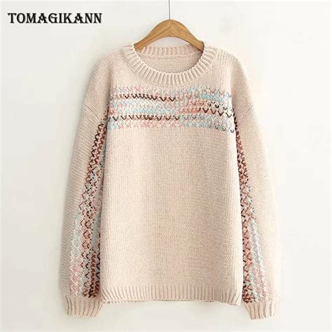 2018 Women Soft Sweaters And Pullovers Casual Autumn O Neck Long Sleeve