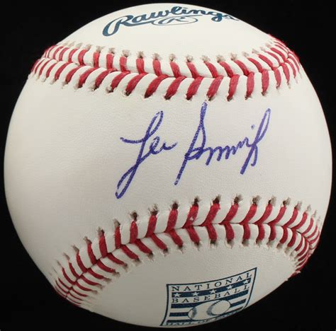 Lee Smith Signed Hall Of Fame Oml Baseball Jsa Coa Pristine Auction