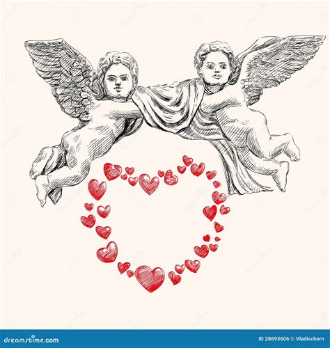 Angel Or Cupid Vector Llustration Royalty Free Stock Image Image