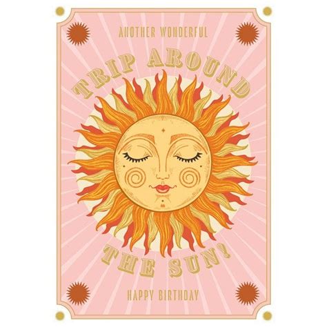 Trip Around The Sun Birthday Card Paper Tiger