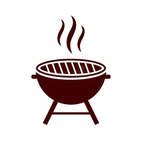 Bbq Grill Vectorpictogram Vector Illustratie Illustration Of Pixel