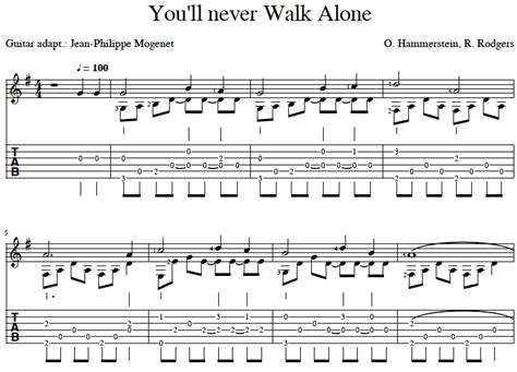 You'll never Walk Alone - Guitaranthem