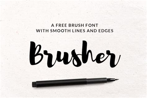 22 Best Brush Fonts For Free Download And Premium Super Dev Resources