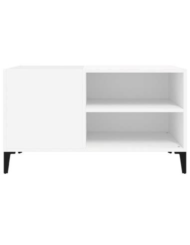 Meuble Bas Platine Vinyles Blanc Avec Rangement Vinyles Armoire Ciel