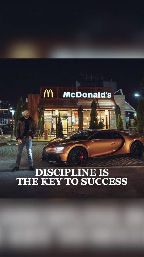 Discipline Is The Key To Success Andrewtate In Meaningful